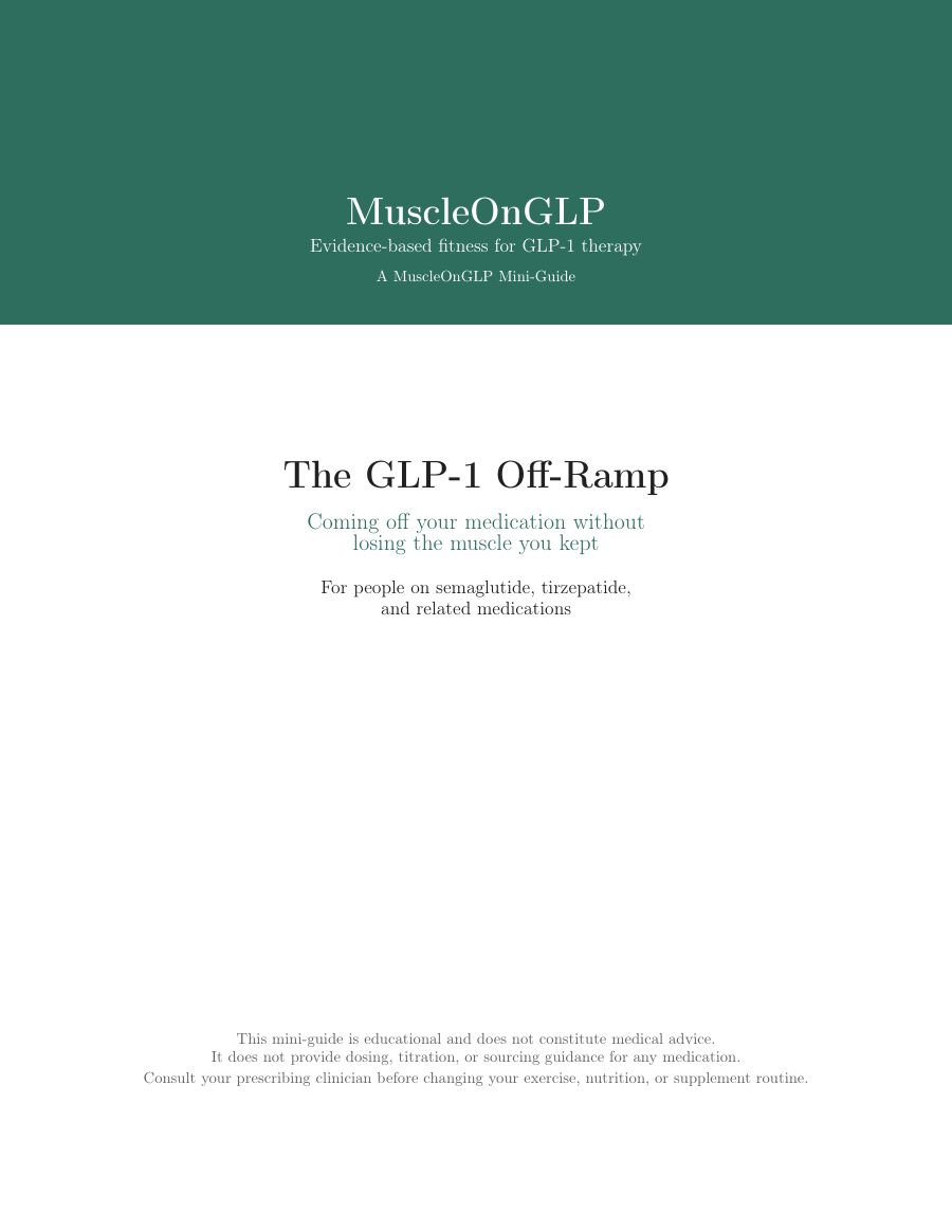 Cover of The GLP-1 Off-Ramp
